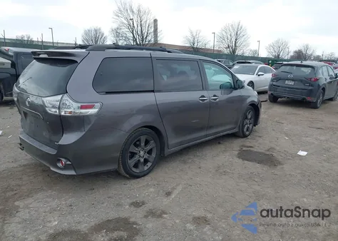 2015 Toyota Sienna Se 8 Passenger из США, поврежденный, VIN 5TDXK3DCXFS646389